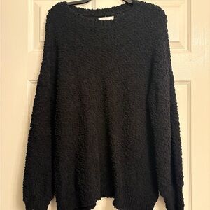 LC Lauren Conrad Textured Black Sweater